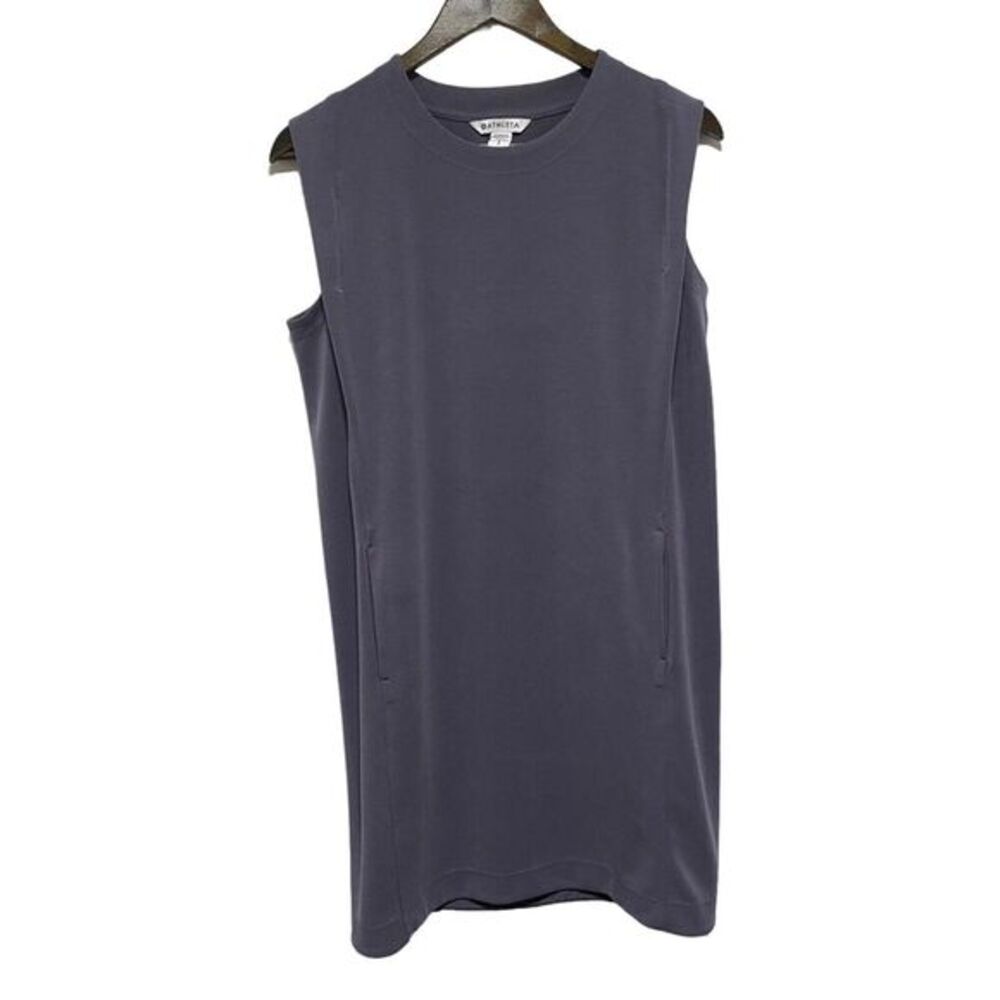 Athleta Dress Women S Purple Sleeveless Modal Shift Short Stretch Pockets Casual